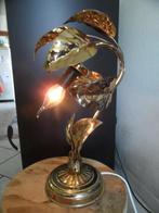 Sfeerlamp met metalen bladeren, Antiek en Kunst, Ophalen