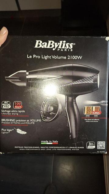 Haardroger babyliss le pro Light volume 2100W beschikbaar voor biedingen