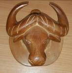houten buffelkop, Antiek en Kunst, Ophalen of Verzenden