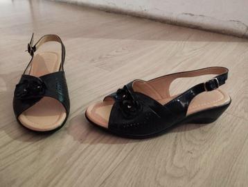 Sandale noir femme, pointure 40, neuve