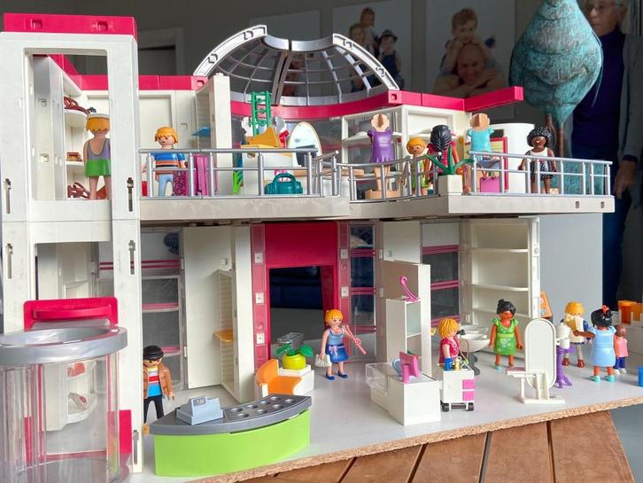 Playmobil – Groot Winkelcentrum met Lift (Ref. 5485), Kinderen en Baby's, Speelgoed | Playmobil, Zo goed als nieuw, Complete set