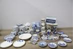 Collectie van 39-Stuks Blauw/Wit Porselein, Enlèvement ou Envoi, Niet ingevuld, Niet ingevuld, Niet ingevuld