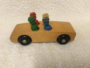 Vintage Antonio Vitali  wooden toy car 1960 beschikbaar voor biedingen