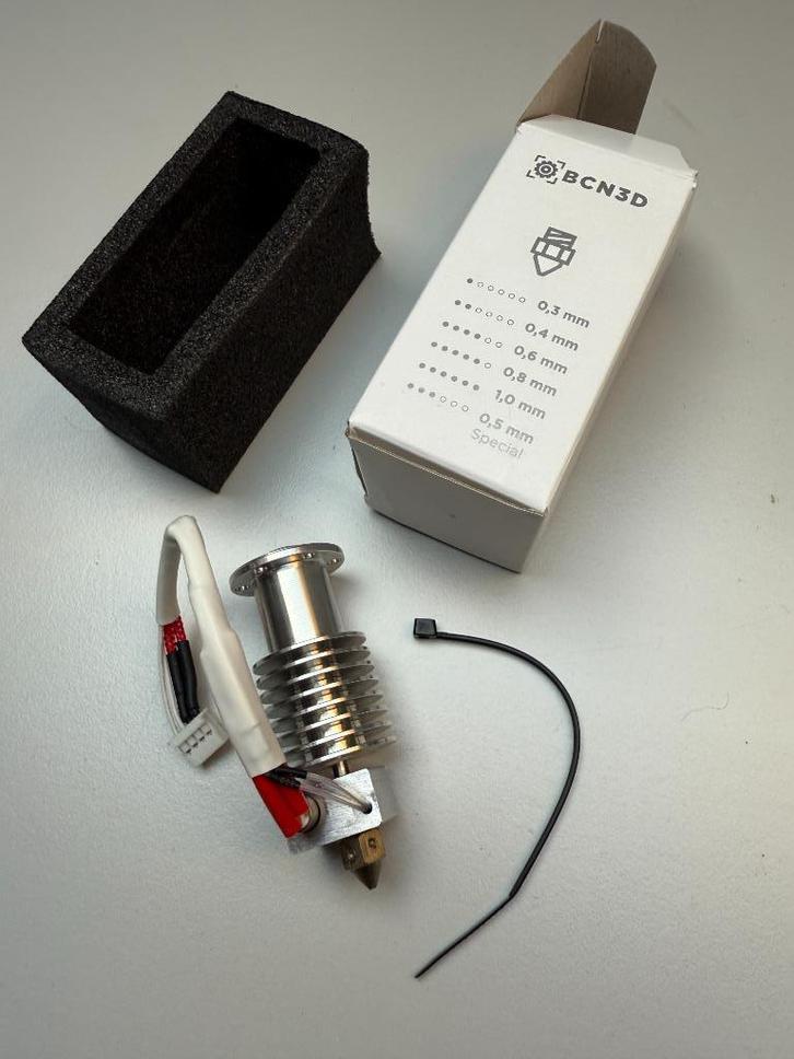 BCN3D hardened steel hotend 0,5mm - nieuw, Computers en Software, 3D-printerbenodigheden, Nieuw, Ophalen of Verzenden