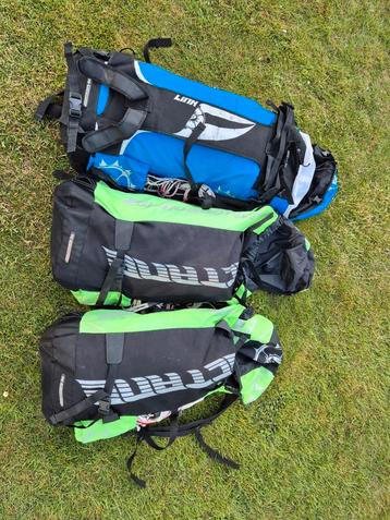 Kitesurfset (of apart) 7-11-15 Open C 》~100% depower op bar beschikbaar voor biedingen