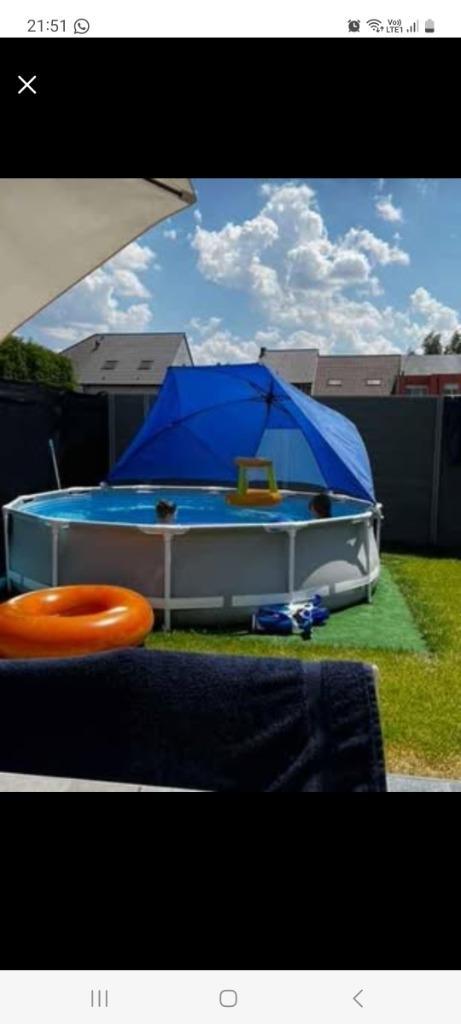 Zwembad, Tuin en Terras, Zwembaden, Gebruikt, Opzetzwembad, Rond, Ophalen