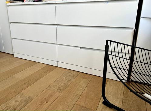 IKEA MALM wit dressoir — 3 laden | 3 stuks beschikbaar, Huis en Inrichting, Kasten | Ladekasten, Gebruikt, Minder dan 100 cm, 50 tot 100 cm