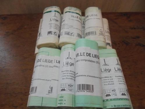 15 ROUL. de 10 sacs compost. biodegrad.25L. " VILLE DE LIEGE, Huis en Inrichting, Woonaccessoires | Prullenbakken, Nieuw, Kunststof