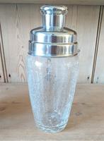 Shaker en verre craquelé - verrerie de Boussu, Antiquités & Art, Antiquités | Verre & Cristal, Enlèvement