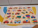 Grote houten puzzel Voertuigen, Kinderen en Baby's, 2 tot 4 jaar, 10 tot 50 stukjes, Ophalen of Verzenden, Zo goed als nieuw