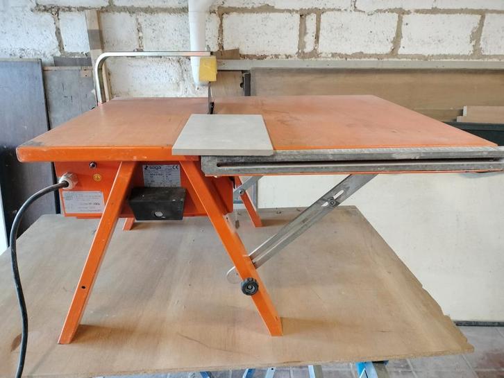 tegelzaag machine, Bricolage & Construction, Établis, Utilisé, 70 à 120 cm, Rabattable, Enlèvement
