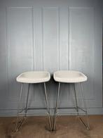 2 HAY About A Stool AAS39 design barkukken 65 cm zgan, 2 tabourets, Comme neuf, Métal, 60 à 90 cm