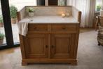 Authentieke houten waskast met marmeren blad, Ophalen