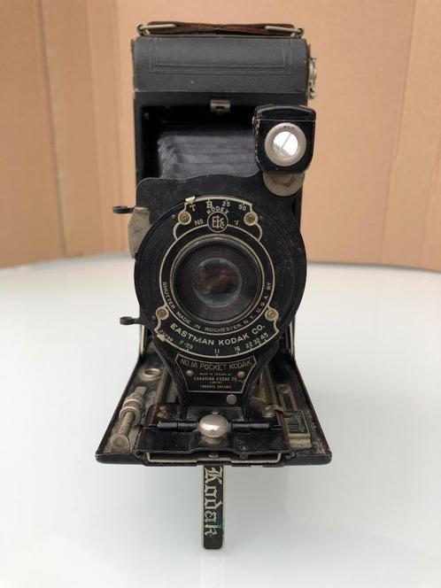 Antieke Kodak balg-fotocamera uit 1914, Verzamelen, Foto-apparatuur en Filmapparatuur, Fototoestel, Voor 1940, Ophalen of Verzenden