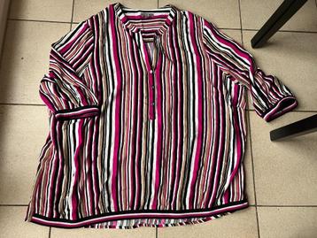 Leuke gestreepte blouse - Maat 52 beschikbaar voor biedingen