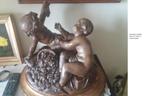 beeld terracotta putti-s, Antiek en Kunst, Kunst | Beelden en Houtsnijwerken, Ophalen