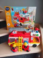 Brandweerwagen met geluid V tech, Enlèvement, Comme neuf, 6 mois à 2 ans