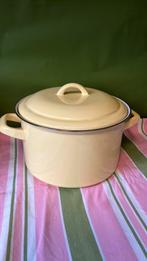 Vintage kookpot email, Huis en Inrichting, Keuken | Potten en Pannen, Ophalen, Gebruikt