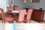 Eettafel, dressoir en stoelen, Huis en Inrichting, Ophalen, Gebruikt, Vintage, 4 tot 6 stoelen