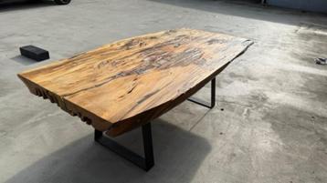 Unieke massieve suarhout tafel – 227x97 cm  beschikbaar voor biedingen