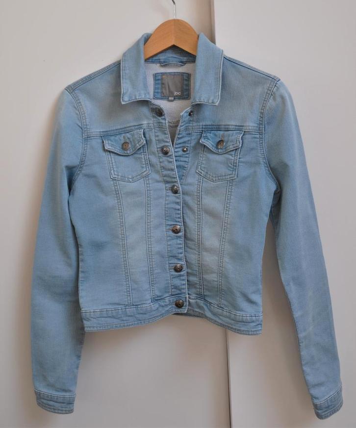 F65..Veste en jeans clair JBC – Taille 170‑176 – Fille, Kinderen en Baby's, Kinderkleding | Maat 170, Zo goed als nieuw, Meisje