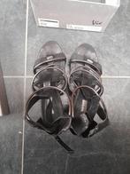 Eigenzinnige zwarte sandalen met wow-factor - maat 37, Comme neuf, Noir, Vic, Enlèvement ou Envoi