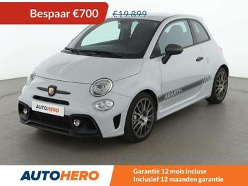 Abarth 595 1.4 Competizione (année de construction 2018), Autos, Argent ou Gris, 139 g/km, Alcantara, Noir