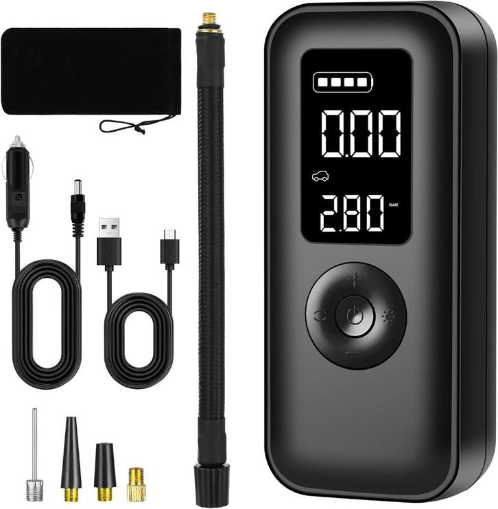 Elektrische fietspomp, Fietsen en Brommers, Fietsaccessoires | Overige Fietsaccessoires, Zo goed als nieuw, Ophalen