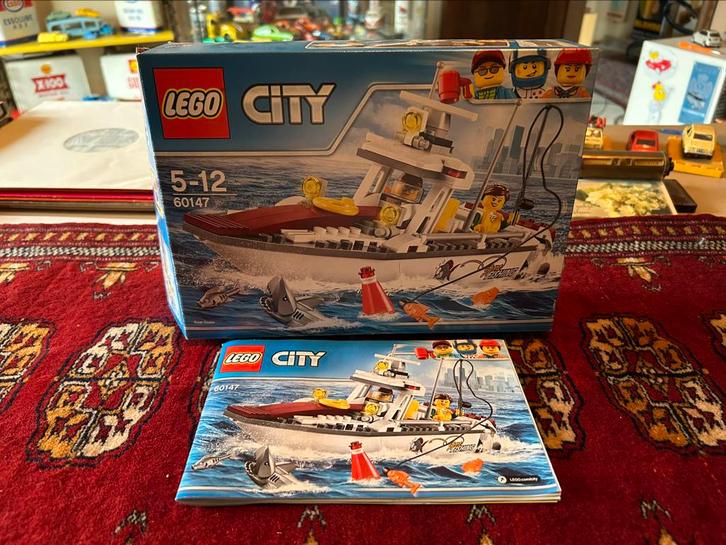 Lego city vissersboot 60147, Kinderen en Baby's, Speelgoed | Duplo en Lego, Zo goed als nieuw, Ophalen