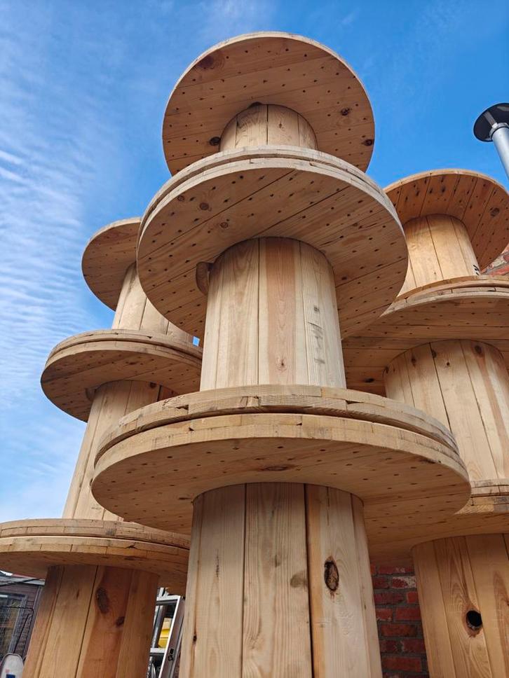 Houten kabelhaspels / bobijnen, Doe-het-zelf en Bouw, Hout en Planken, Zo goed als nieuw, Overige typen, Vuren, Ophalen