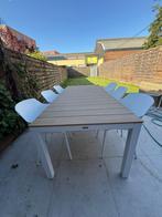 Moderne tuinset – Tuintafel met stoelen van Exterioo (Vinci), Ophalen, Zo goed als nieuw, Aluminium, Tuinset