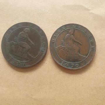 Lot van 35 munten Spanje beschikbaar voor biedingen