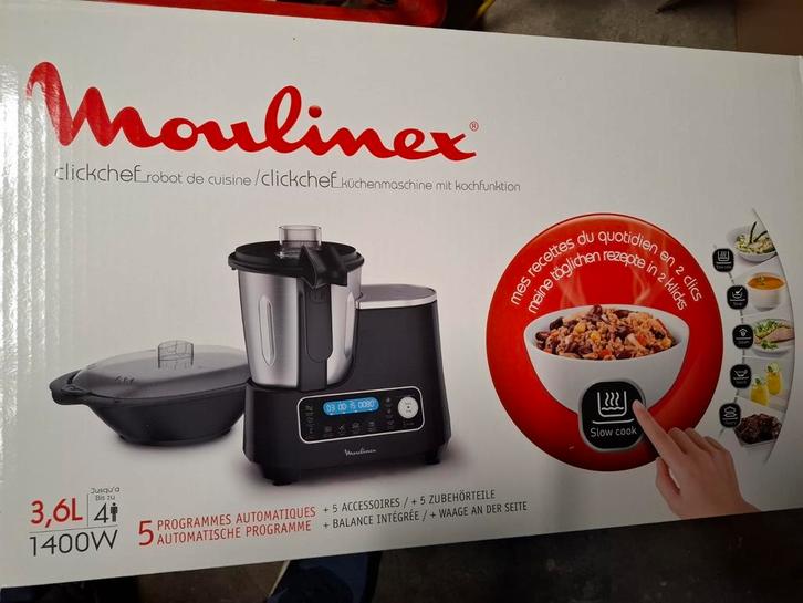 Moulinex clickchef robot cuisinier toute neuf, Electroménager, Mélangeurs de cuisine, Neuf, Enlèvement