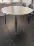 Eettafel met 4 stoelen, Overige materialen, 100 tot 150 cm, Rond, Gebruikt