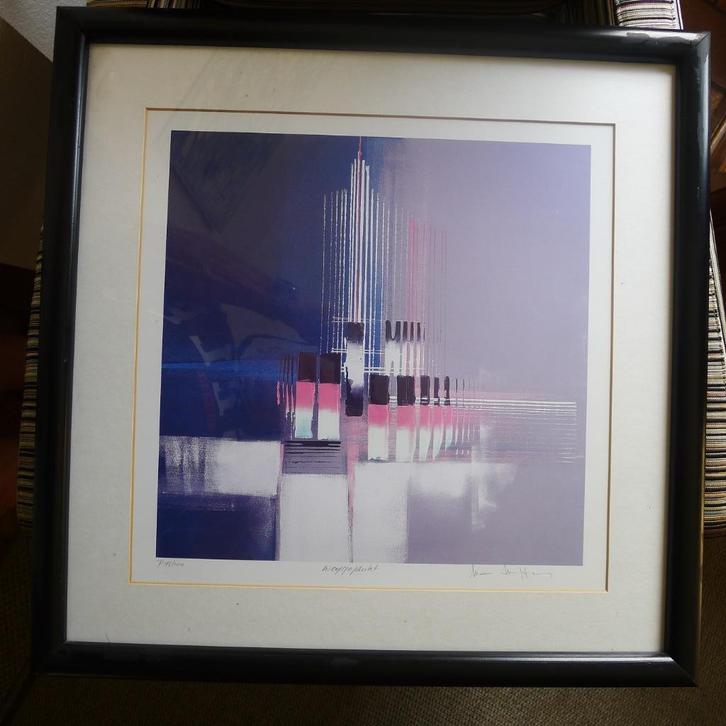 SERIGRAPHIE  Luc Drappier  (Gent 1943 ), Antiek en Kunst, Kunst | Litho's en Zeefdrukken, Ophalen of Verzenden