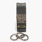 Vlechtelastiekjes met diamantjes Zwart - Paardenelastiekjes, Enlèvement ou Envoi, Neuf