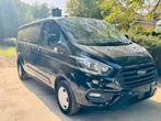 FORD TRANSIT CUSTOM LANGE VERSIE FULL OPTION, Auto's, Voorwielaandrijving, Zwart, Bedrijf, 5 deurs
