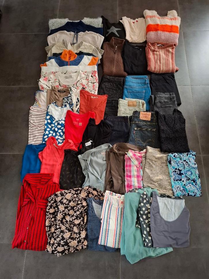 Pakket Dameskledij maat Medium *** 45 stuks ***, Kleding | Dames, Dames-kledingpakketten, Gedragen, Maat 38/40 (M), Ophalen of Verzenden