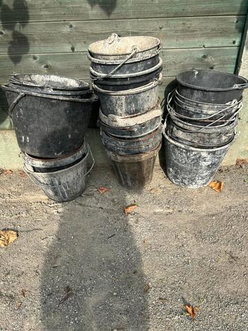Partij Mortel emmers  22 stuks !! beschikbaar voor biedingen