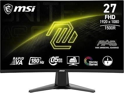 MSI | Gaming Gebogen monitor | 27inch | GRATIS LEVERING, Computers en Software, Monitoren, Nieuw, 151 t/m 200 Hz, DisplayPort