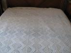 1 couvre-lit vintage crocheté en coton, Gebruikt, Overige maten, Wit, Overige typen
