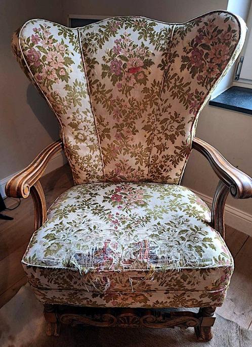 Set van 2 vintage zetels, Antiek en Kunst, Antiek | Meubels | Stoelen en Sofa's, Ophalen