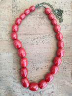 Rode ketting, Handtassen en Accessoires, Kettingen, Ophalen, Kunststof, Rood, Verstelbaar