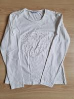 Witte longsleeve met gouden hart - Mayoral - maat 164, Mayoral, Meisje, Ophalen of Verzenden, Zo goed als nieuw