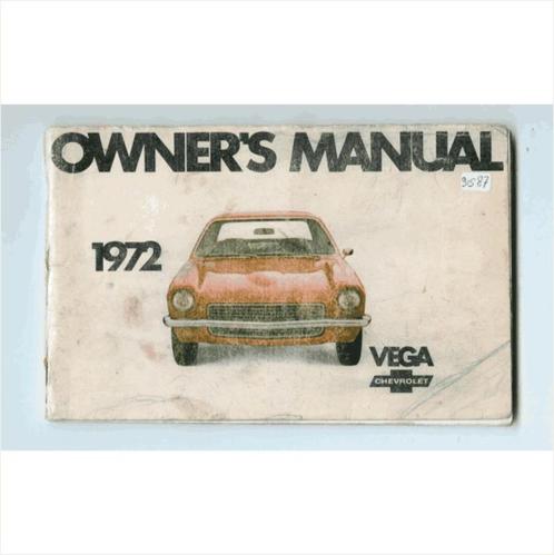 Chevrolet Vega Instructieboekje 1972 #2 Engels, Autos : Divers, Modes d'emploi & Notices d'utilisation, Enlèvement ou Envoi