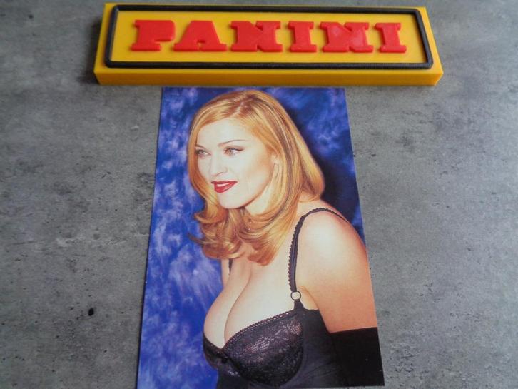 IMPRIMÉ PANINI POP SUPERSTARS MADONNA SIGNÉ, Hobby & Loisirs créatifs, Autocollants & Images, Neuf, Autocollant, Enlèvement ou Envoi