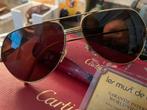 Cartier 24 k verguld wit / geel goud zonnebril, Handtassen en Accessoires, Ophalen, Zo goed als nieuw, Wit, Zonnebril