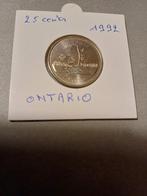 25 cent 1992 Ontario Canada, Ophalen of Verzenden, Losse munt