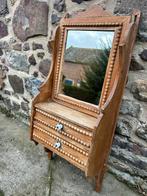 Ancien Miroir avec tiroirs, Maison & Meubles, Tables | Coiffeuses, Ancien, Moins de 100 cm, Enlèvement, Utilisé