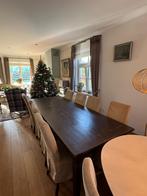 Table à manger de style colonial avec 8 chaises, Enlèvement, Utilisé, 50 à 100 cm, Rectangulaire